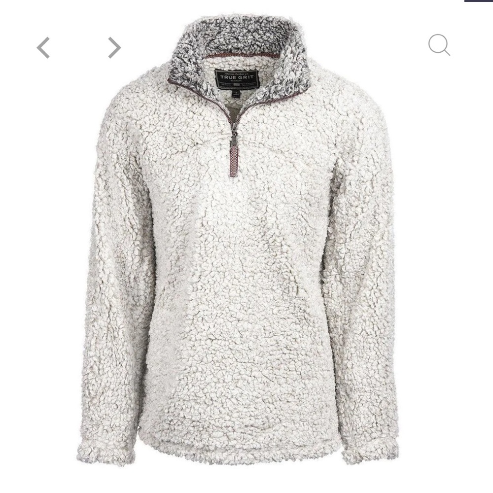 True Grit Men's Frosty Tipped Pile 1/4 Zip Pullover